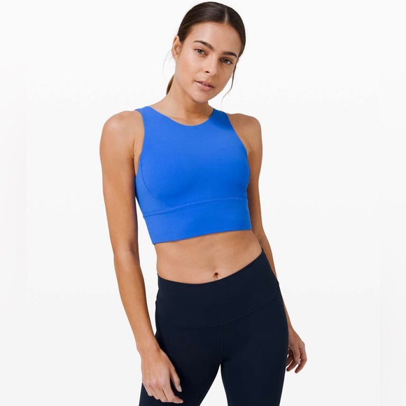 lululemon athletica Other - Lululemon STRONGER AS ONE LONG LINE BRA in Wild Bluebell Blue Size 6